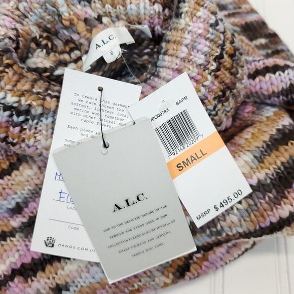 A.L.C Harper Marled Turtleneck Pullover Sweater - Picture 10 of 11